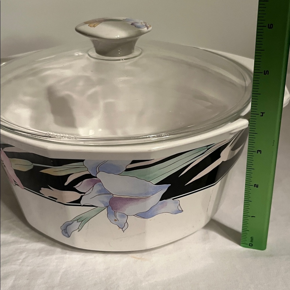 2.25 Qt Round Covered Casserole Charisma Black Mikasa fire and ice w lid  AA004 - Picture 9 of 12